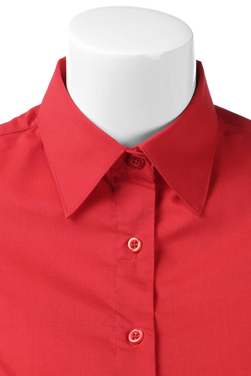 CWTSTS118-P_Slim Classic Short Sleeve Bttn Down Collar Shirt