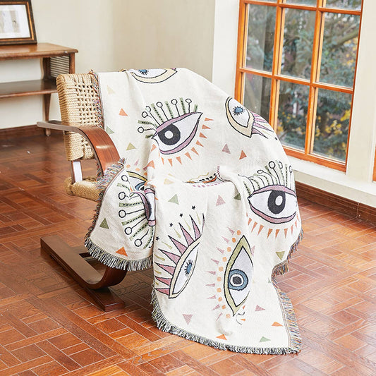 JACQUARD SOFA BLANKET CAMPING BLANKET