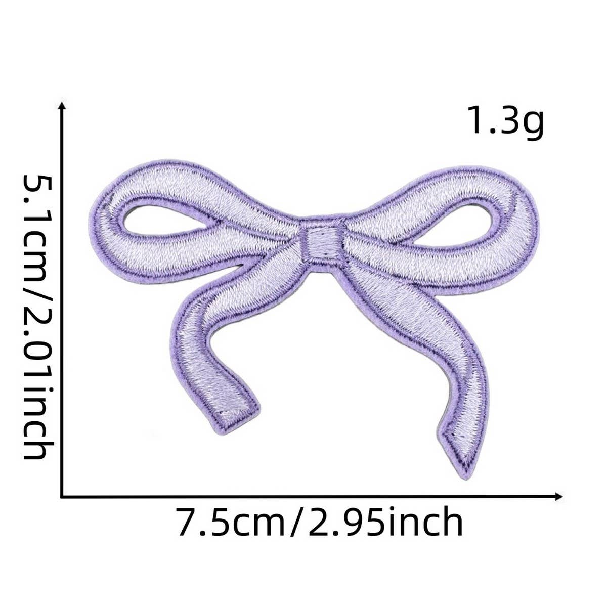 NEW BABY COLORFUL BOW EMBROIDERED PATCH