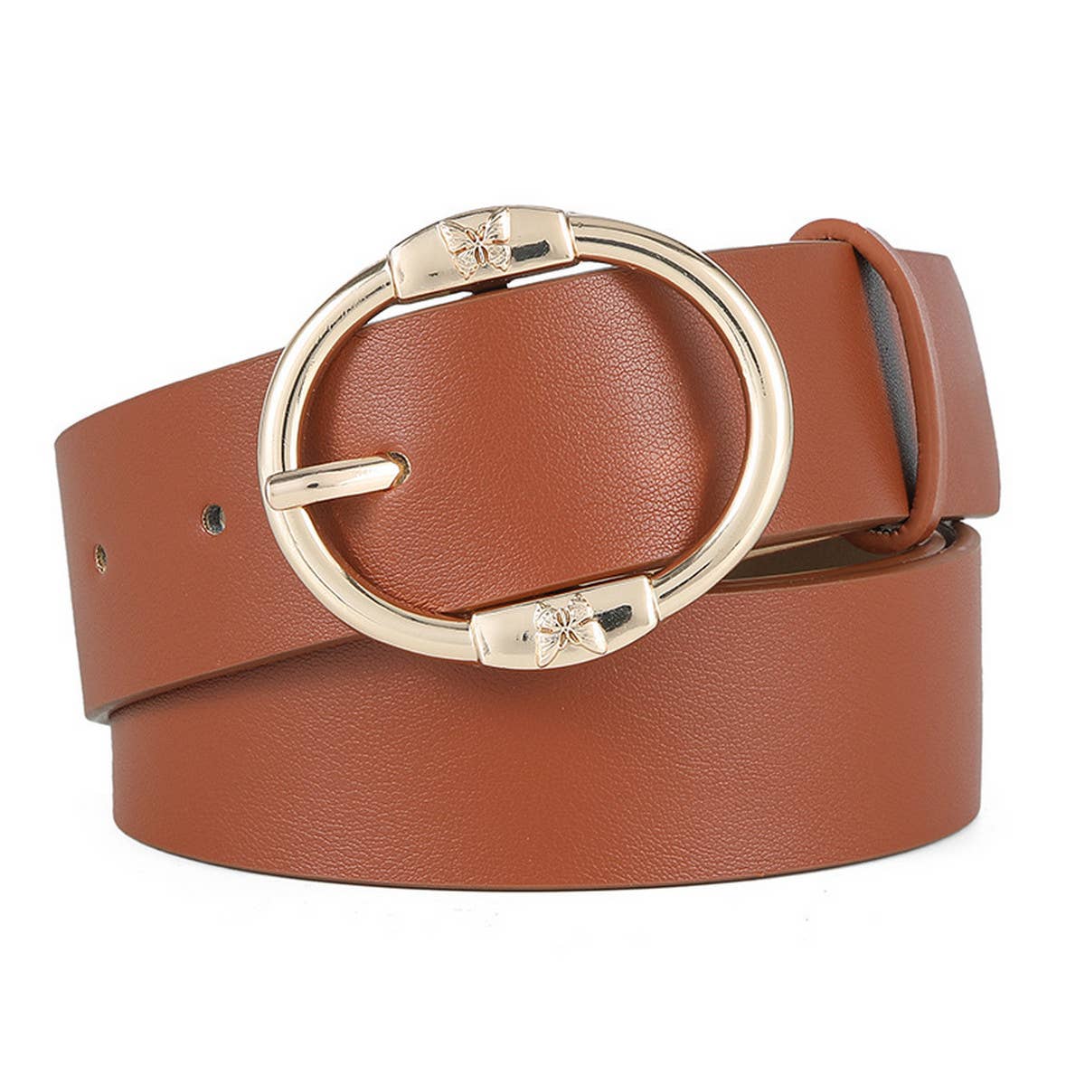 2024 WOMEN TRENDY ROUND PIN BUCKLE BELT_CWABE0351