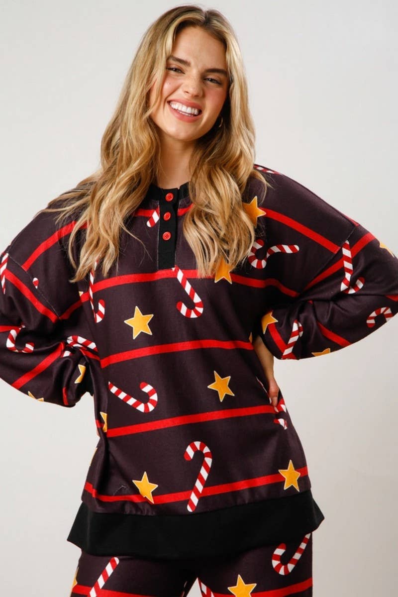 CWSTB00497_CHRISTMAS PRINT BUTTON TWO-PIECE SET