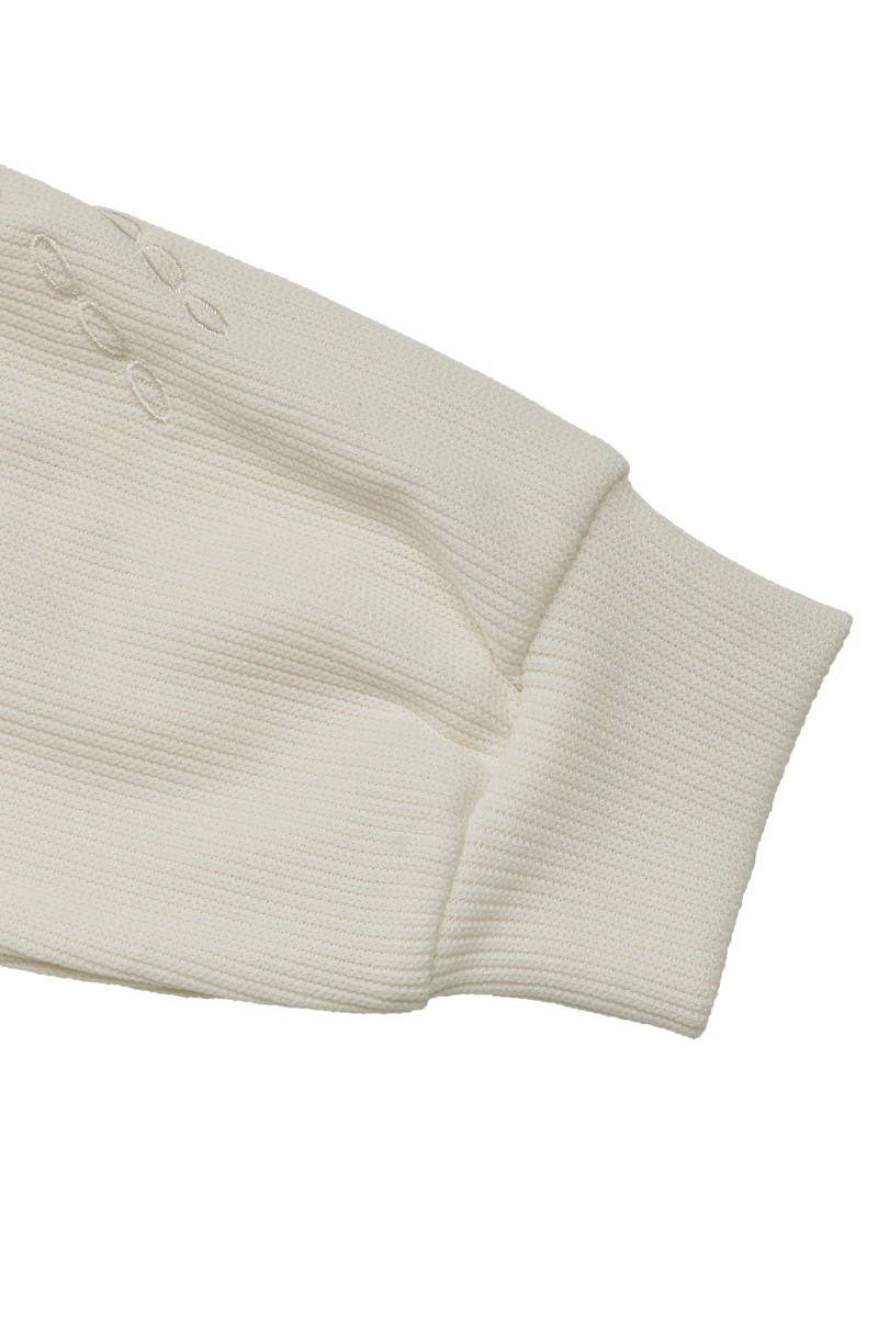 CWTBLL3742_ROUND NECK CASUAL LONG SLEEVE PULLOVER TOP