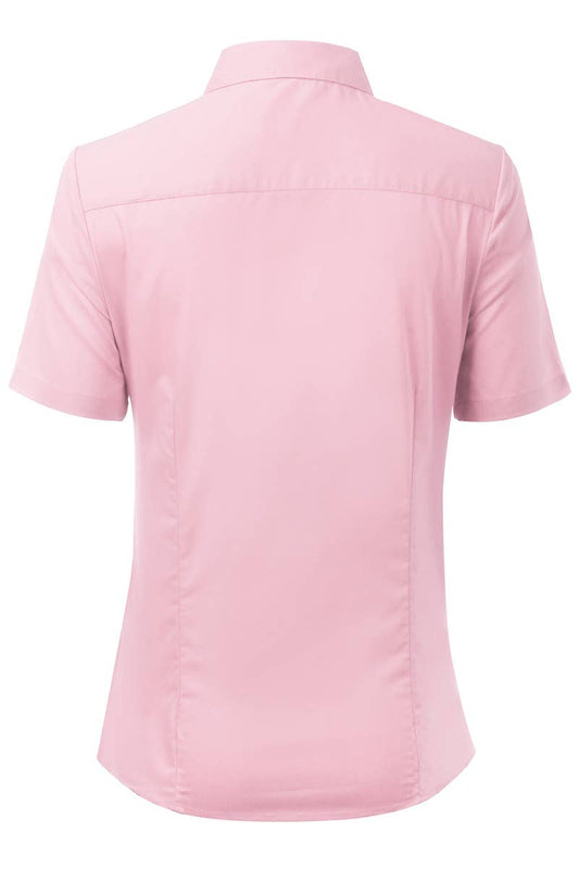 CWTSTS118-P_Slim Classic Short Sleeve Bttn Down Collar Shirt