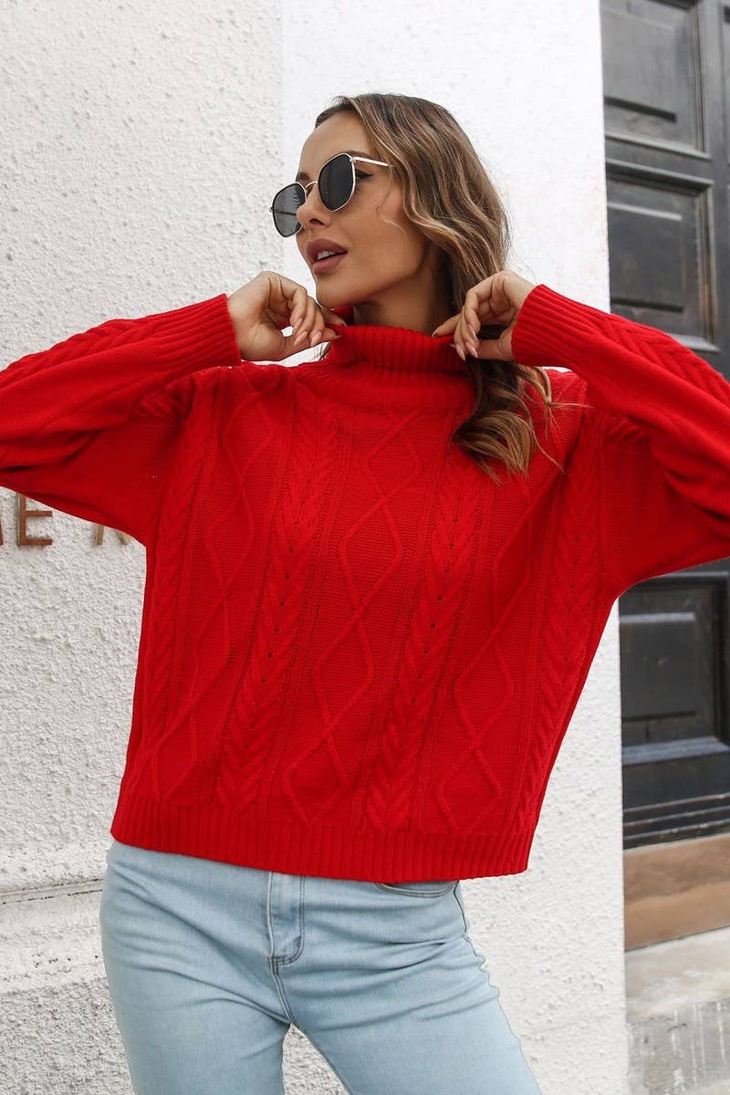 CWOSWL4090_SOLID COLOR TWISTED TURTLENECK SWEATER