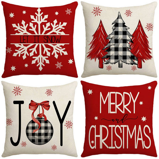 CHRISTMAS TREE SNOWFLAKE HOME PILLOWCASE