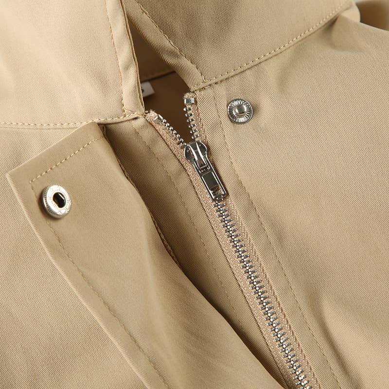 CARGO STYLE LAPEL LOOSE CASUAL HANDSOME JACKET