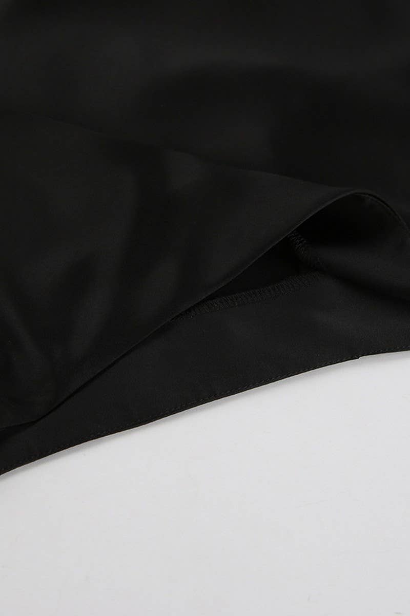 CWBLS0369_HIGH WAIST ELEGANT ICE SILK SATIN SLIM SKIRT