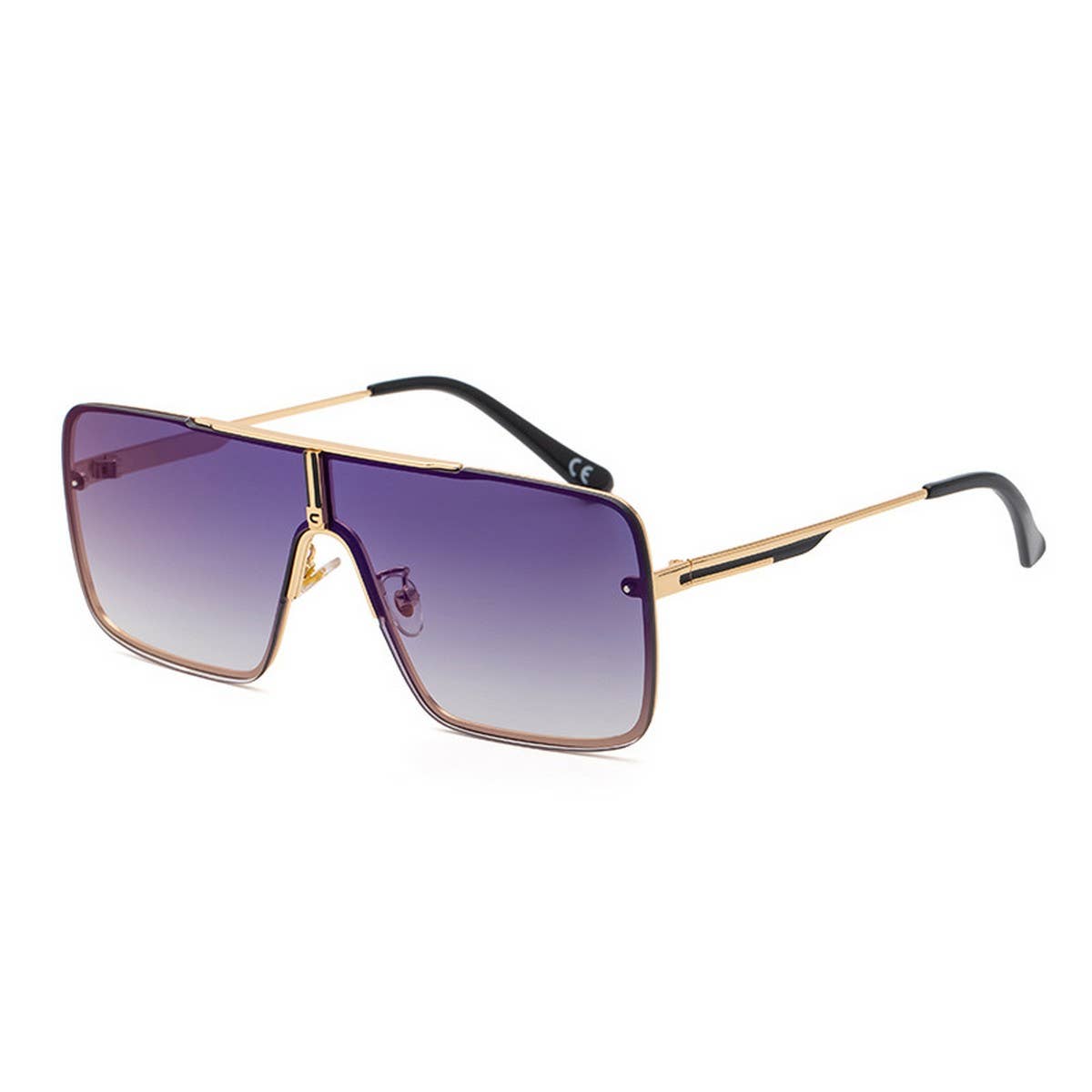 ONE-PIECE FASHIONABLE LARGE SQUARE FRAMESUNGLASSES_CWASG0605