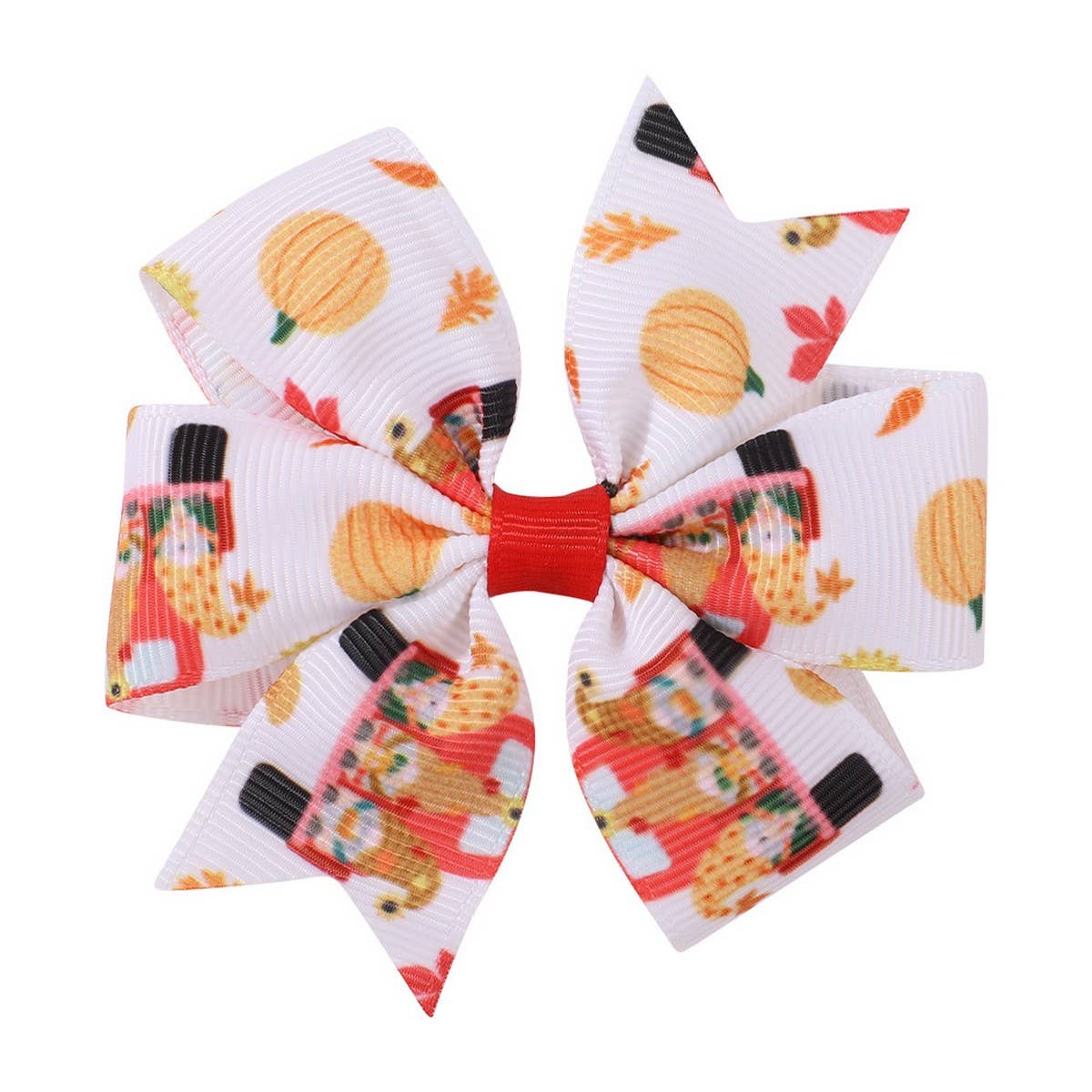 Thanksgiving Turkey Pumpkin Tail Hair Clip