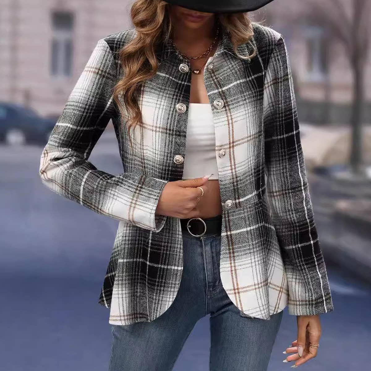 COMMUTER TWEED SUIT SLIM JACKET