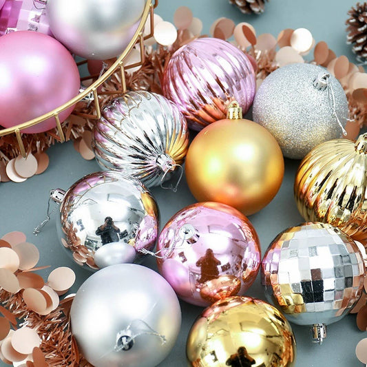 34pcs Christmas Tree Ornaments Ball Set 4cm_CWMM9835