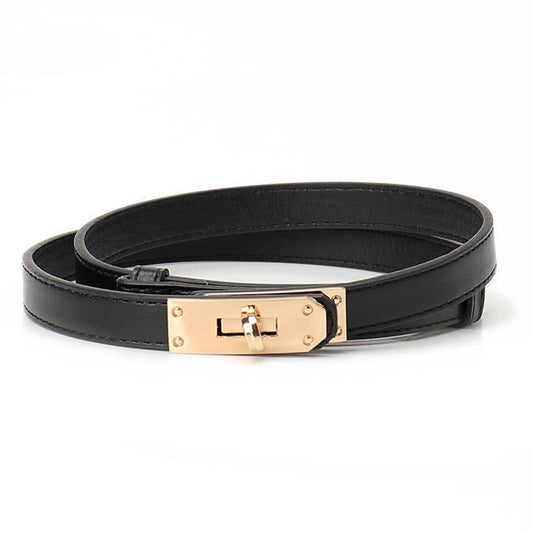 High-end lockable thin waist strap
