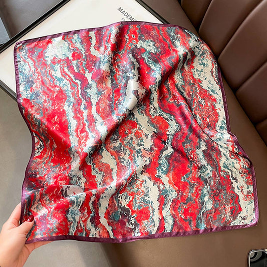 Tie-Dye Mulberry Silk Scarf ? French Chic Wrap