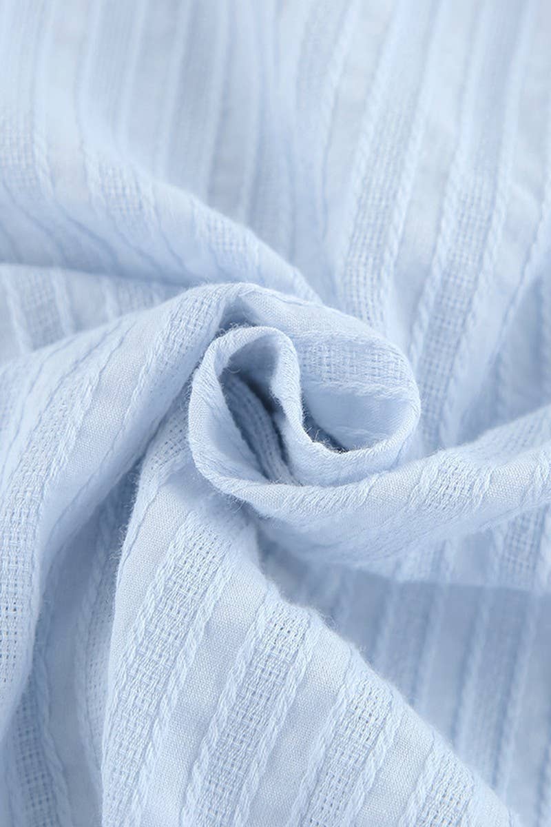 CWSPJ0310_COTTON LANTERN SLEEVE SHORTS PAJAMA SET