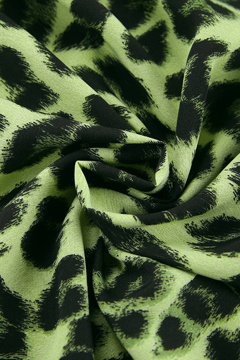 CWSPJ0397_LEOPARD PRINT LOOSE PAJAMAS THREE-PIECE HOME