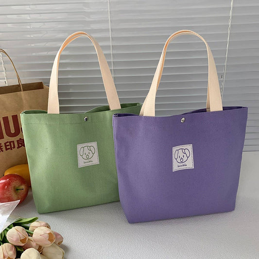 TOTE BAGS CANVAS CUTE CARTOON BENTO BAG_CWAB2042