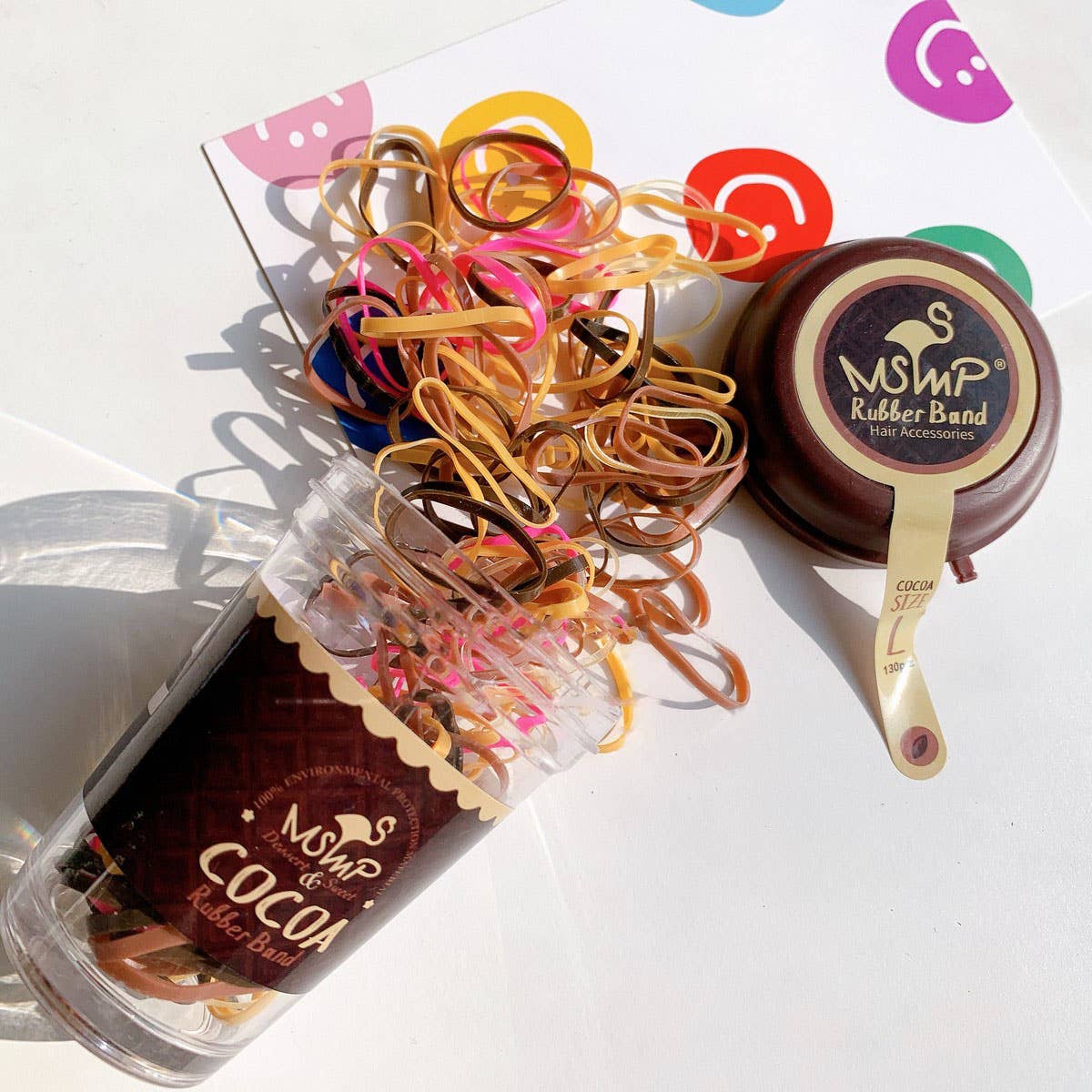 CWAHA07734_KOREAN KIDS CANDY COLOR ELASTIC HAIR TIES