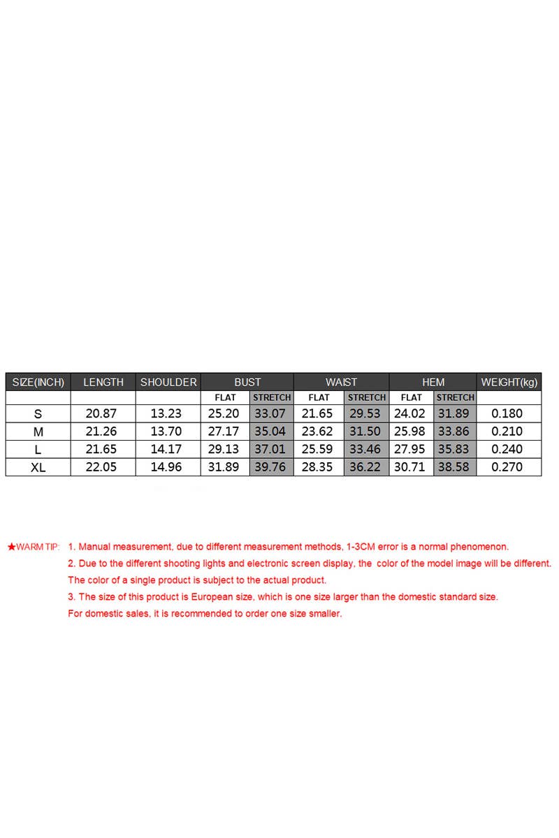 CWTTSL0471_SOLID COLOR ROUND NECK FASHIONABLE SEXY HOT GIRL