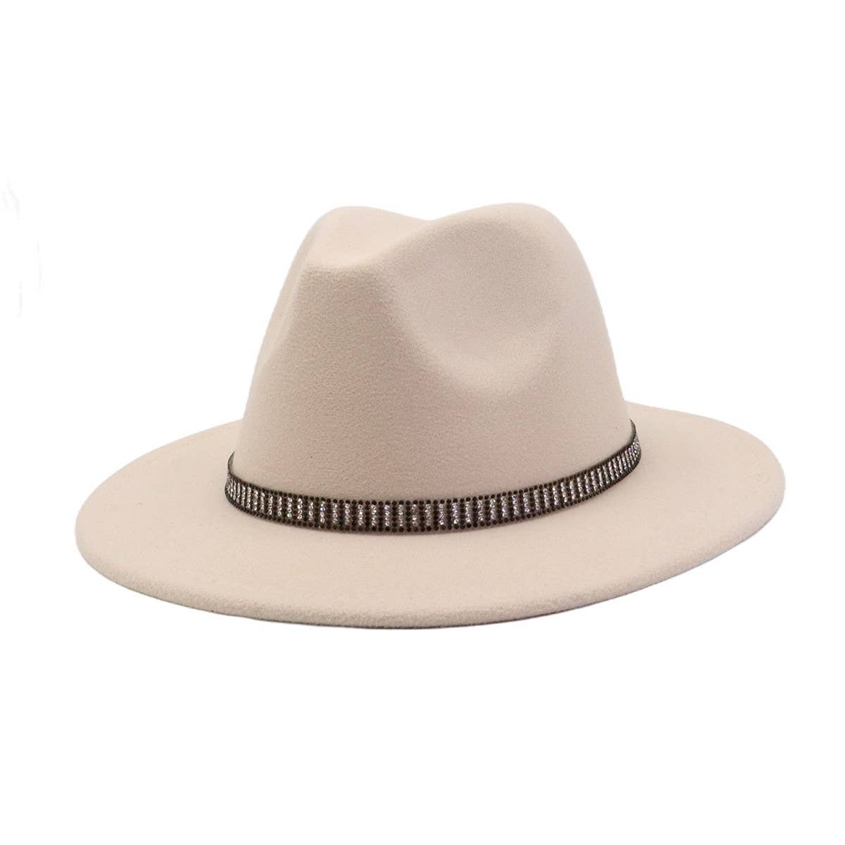 Unisex Vintage Wool FedoraHat British Ethnic Style_CWAH04390