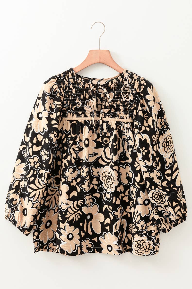 FASHION TREND FLORAL PRINT JUMPER CHIFFON