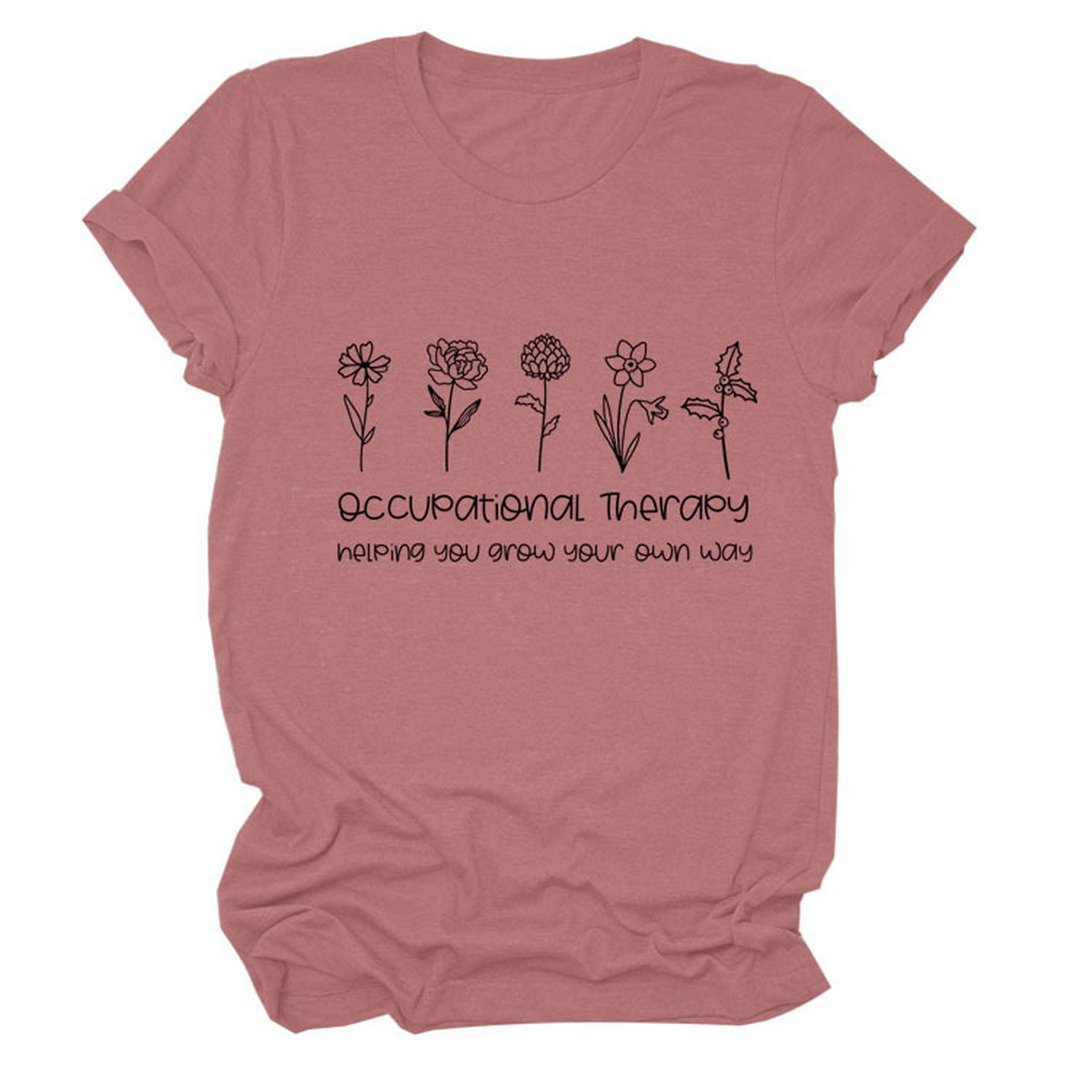 Women?™s Short Sleeve Tee, Round Neck Print Top_CWTTS1491
