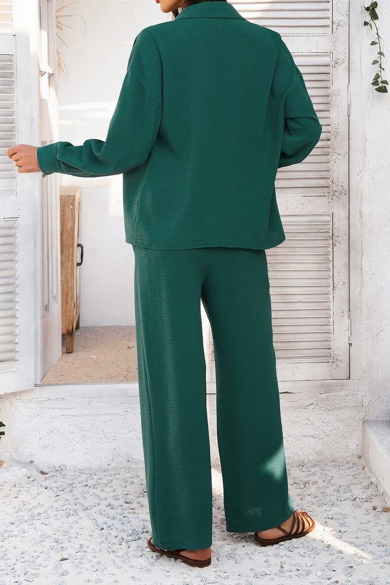 CWSS1182_HOLIDAY CASUAL SOLID COLOR TWO PIECE