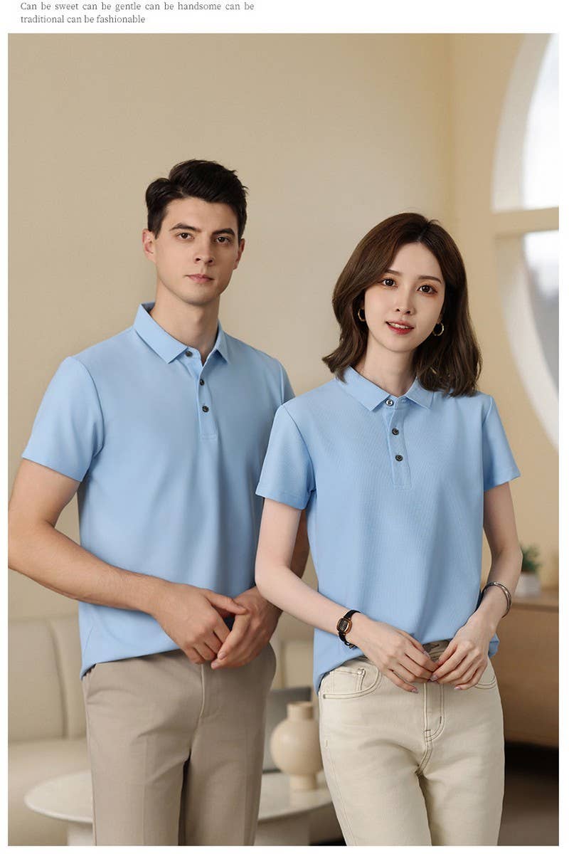 CWTBLS02456_POLO SHIRT SHORT SLEEVE SUMMER CASUAL STAPLE TOP