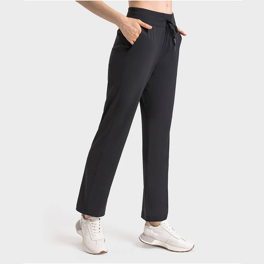Women's High Waist Straight Workout Yoga Pants