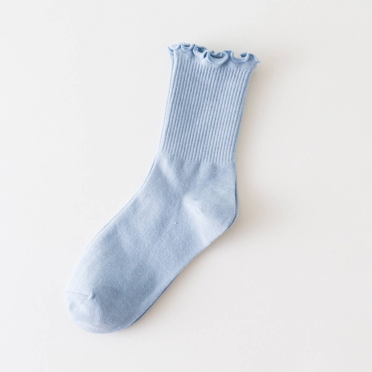 CANDY COLOR PURE COTTON EDGE SOCKS FOR WOMEN_CWMS1129