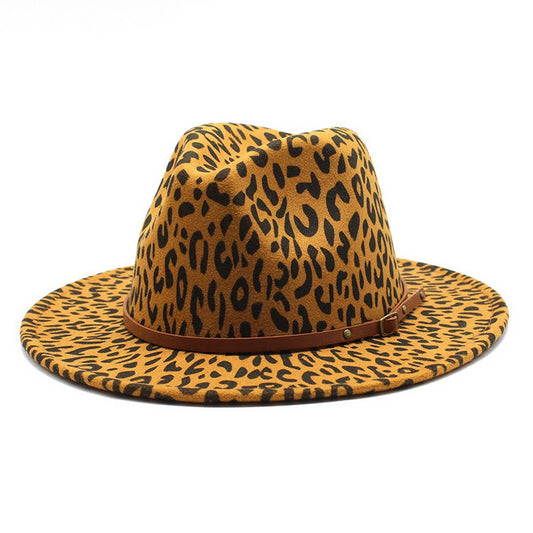 JAZZ HAT FASHION ALL-MATCH WOOLEN HAT WIDE BRIM HAT_CWAH2607