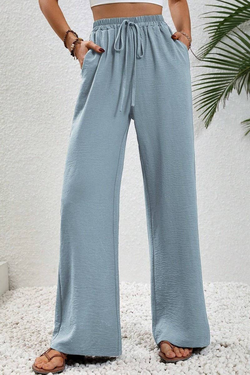 CWBLP1865_SPRING AND SUMMER CASUAL SOLID COLOR MOPPING PANTS