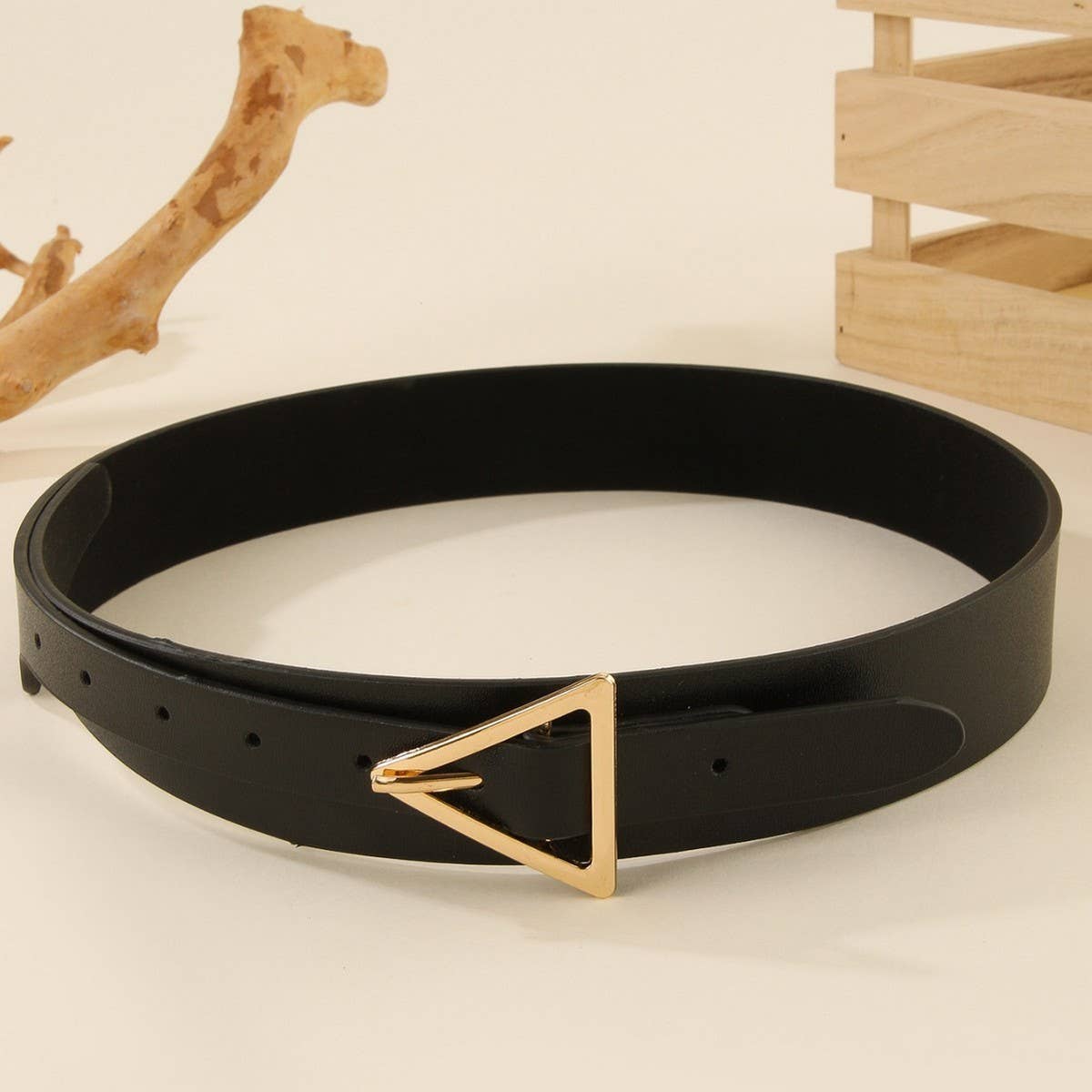 TRIANGLE METAL BUCKLE DECORATIVE BELT