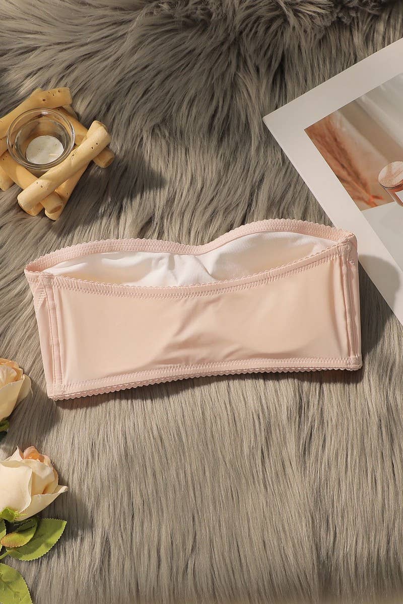 CWMU00313_STRAPLESS FRONT CLOSURE PUSH-UP BANDEAU BRA