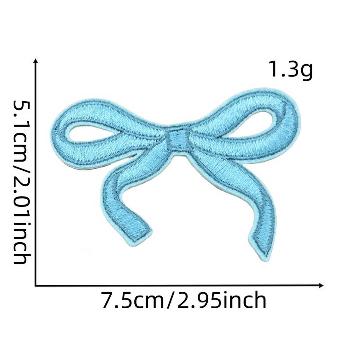 NEW BABY COLORFUL BOW EMBROIDERED PATCH