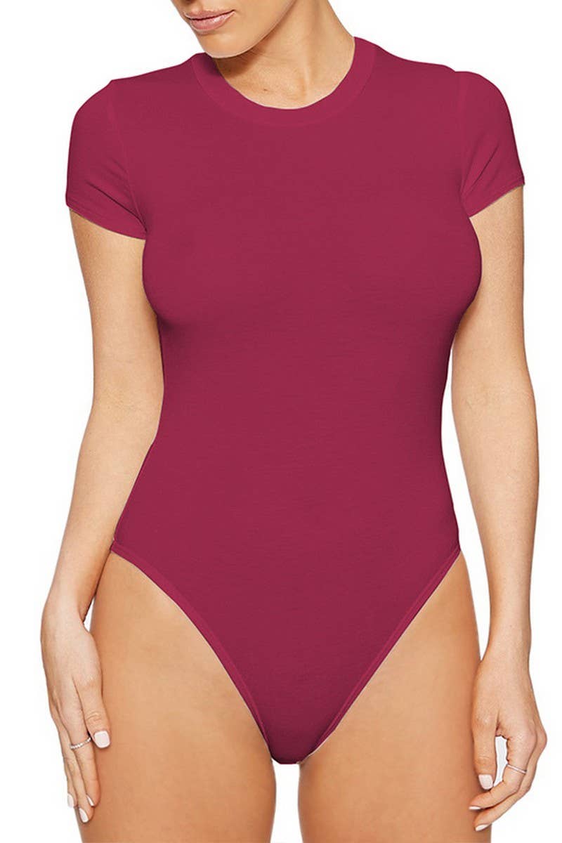 CWSJS1371_SUMMER NEW CASUAL SHORT-SLEEVED TIGHTS