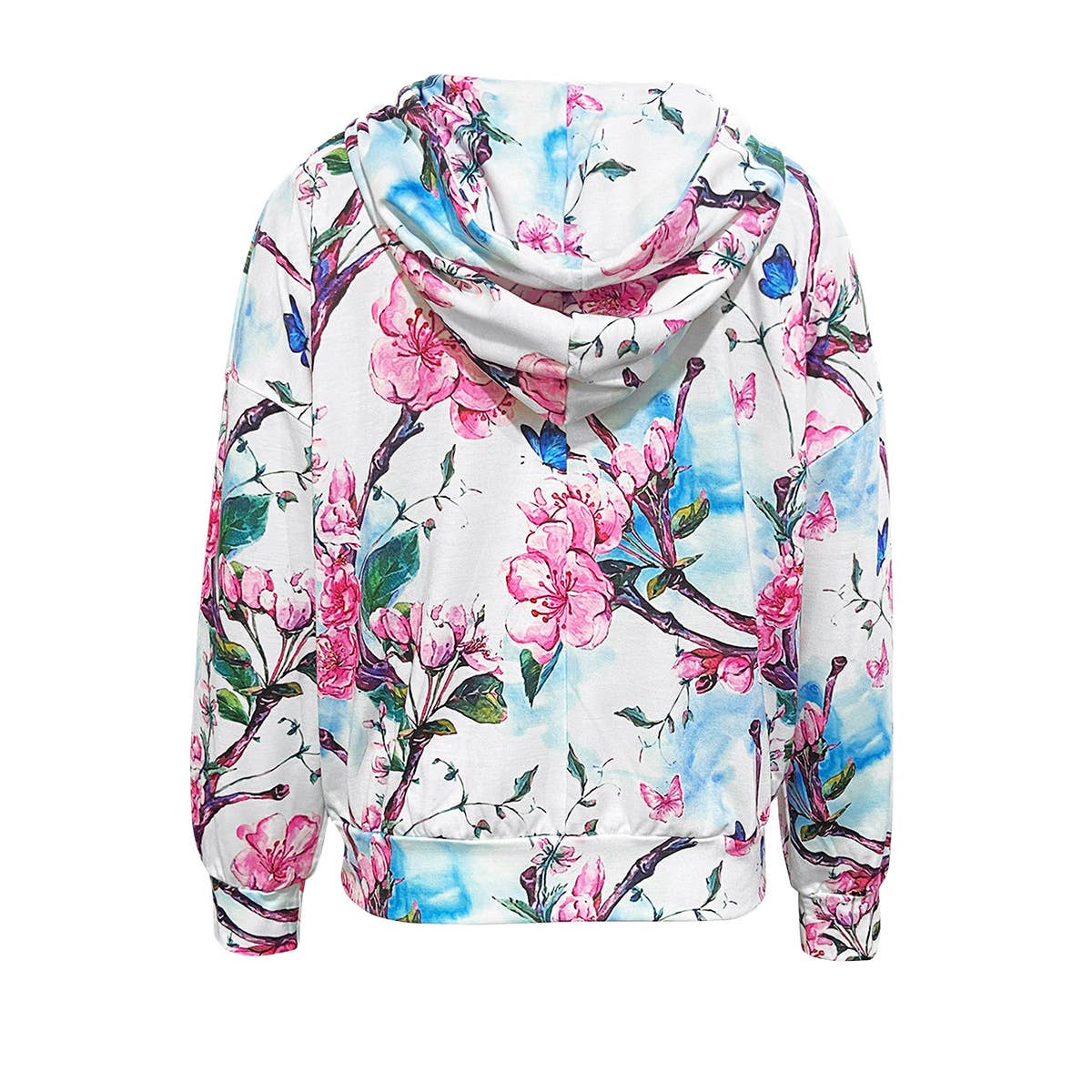 CASUAL PRINTED HOODED POCKET HOODIE