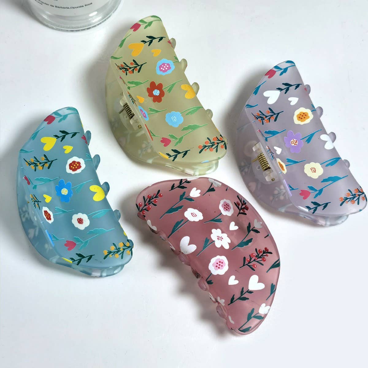 CWAHA1316_FROSTED FLOWER SERIES HAIR CLAW CLIP