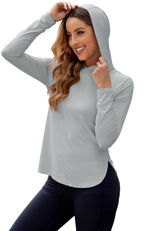 CWOHOL1118_UPF 50+ HOODED UV PROTECTION LONG SLEEVE SHIRT