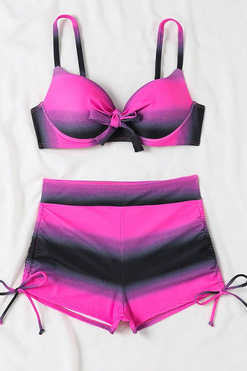 CWMW0825_NEW TIE-DYE TWO-PIECE SEXY SWIMSUIT