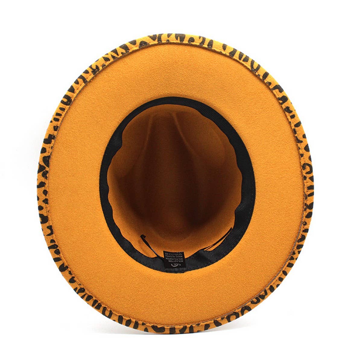 FASHION LEOPARD PRINT WOOLEN HAT JAZZ HAT FELT HAT_CWAH2568