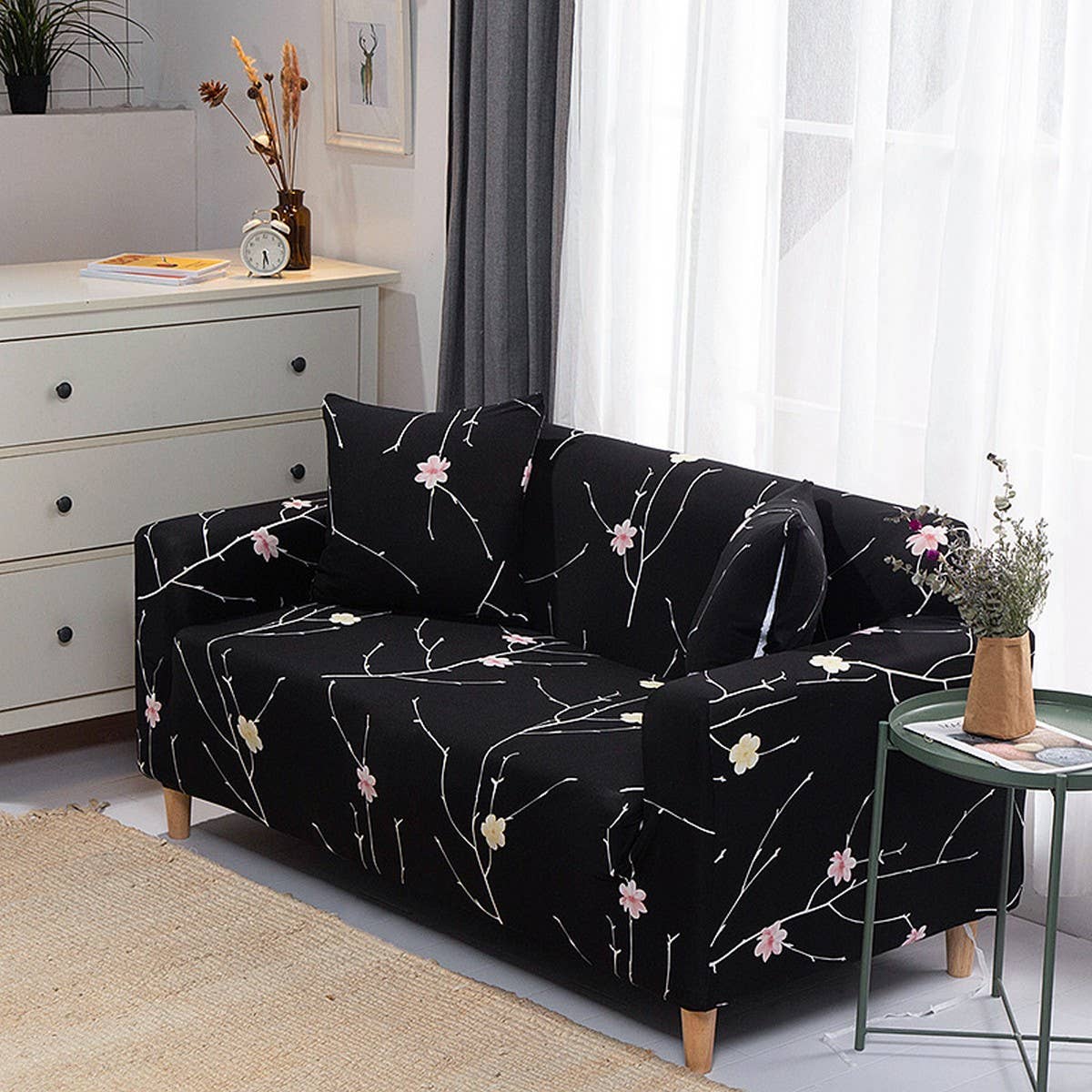 Stretch Sofa Cover, Full Wrap for All Seasons_CWMM8313