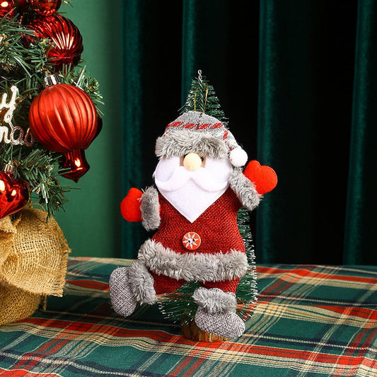 CHRISTMAS CLOTH FIGURINE CHRISTMAS TREE PENDANT