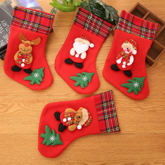 NEW CARTOON CHRISTMAS SOCKS GIFT BAG