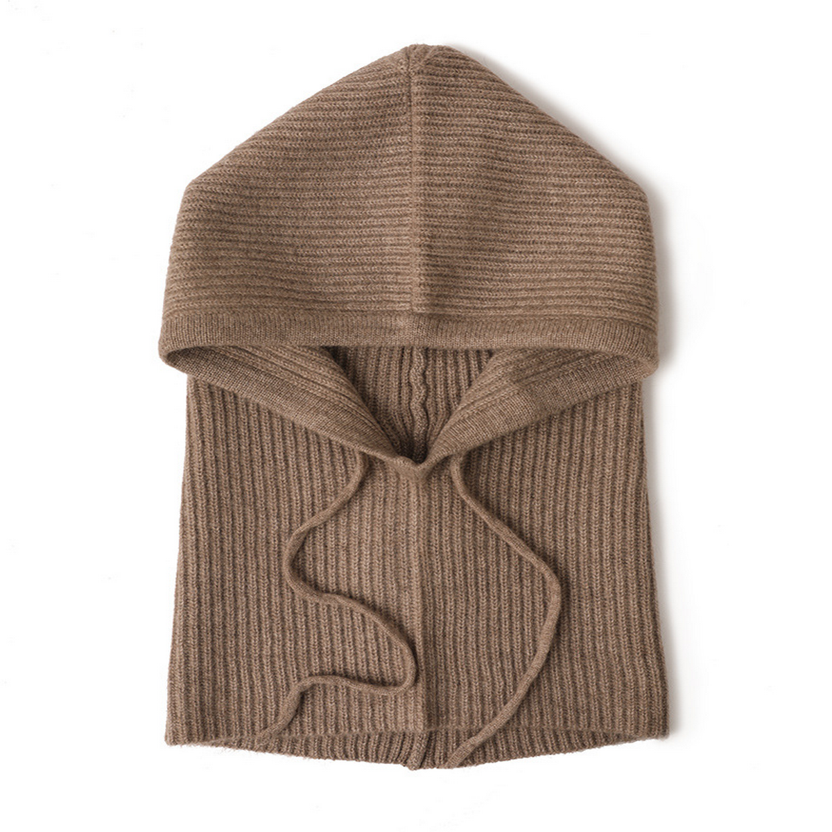 Cashmere Balaclava Hat ??Knit Hood Scarf for Her_CWAH3994