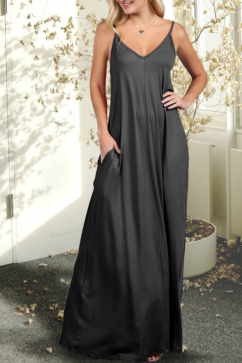 AWDMD280_SPAGHETTI STRAP KNIT MAXI DRESS