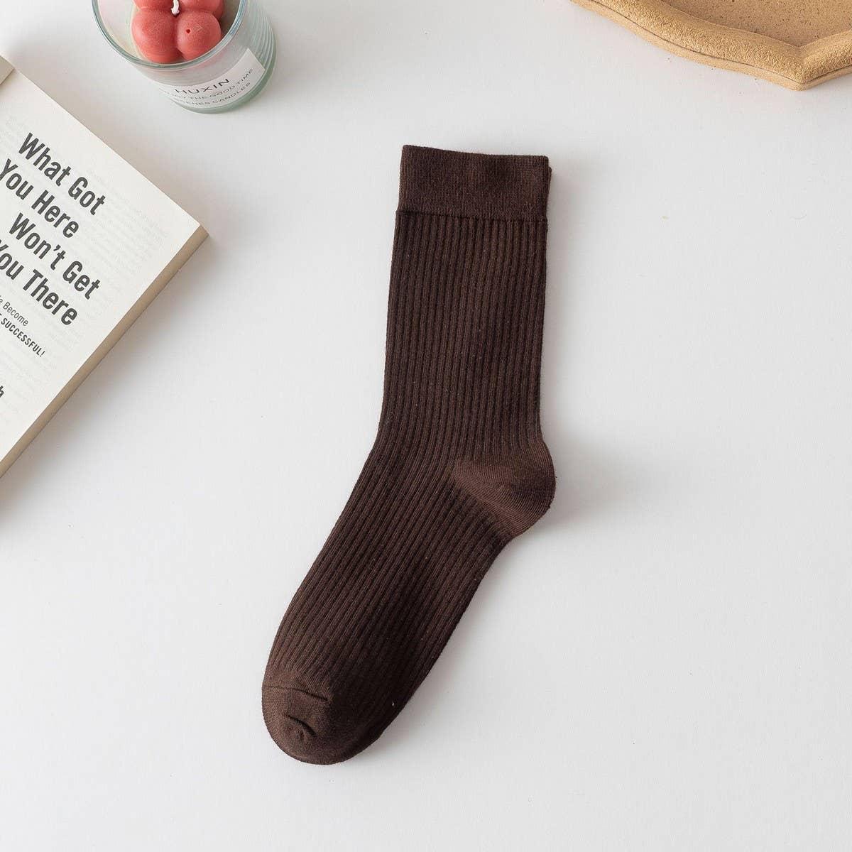 CWMS2500_AUTUMN AND WINTER NEW ARRIVALS MID-CALF SOCKS