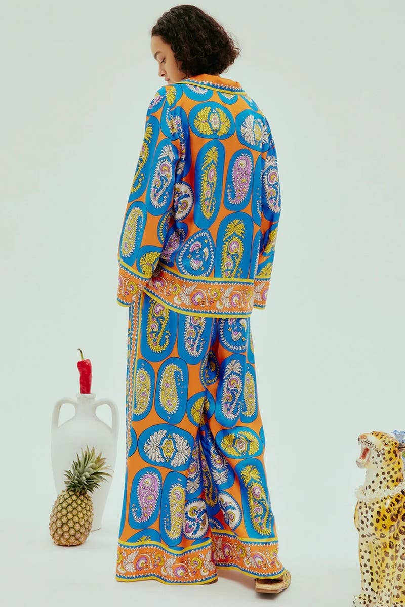 CWSS1240_FASHION HOLIDAY LOOSE CASUAL TWO-PIECE