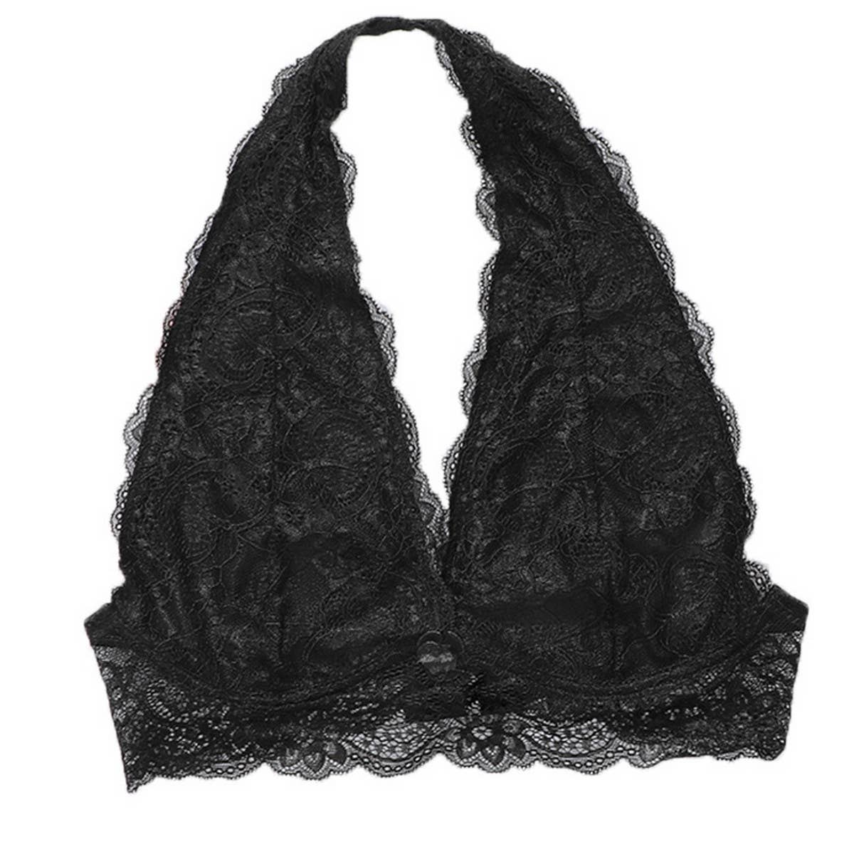 SEXY DEEP V-NECK LACE UNDERWEAR BRA