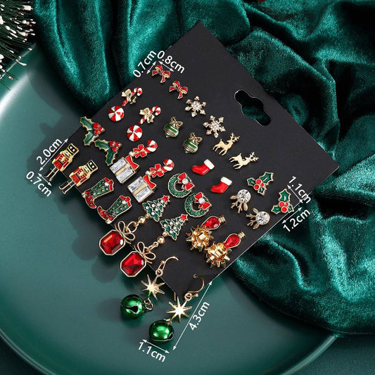 SHINY SNOWFLAKE CHRISTMAS NEW STYLE EARRINGS SET