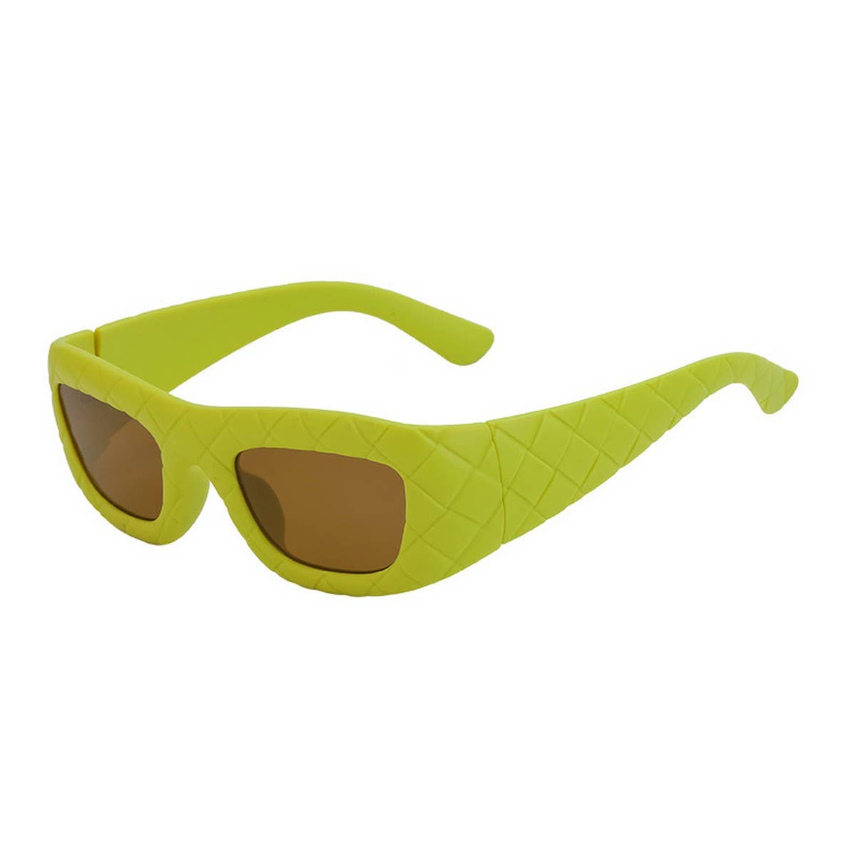 FASHIONABLE FAUX LEATHER LARGE FRAME SUNGLASSES